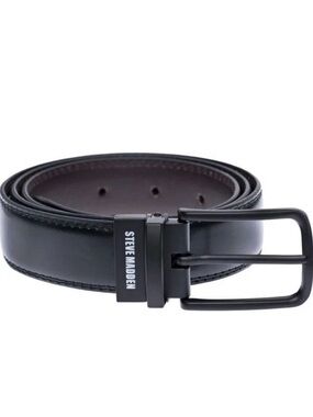 Steve Madden Black and Brown Reversible Men's Belt NWOT